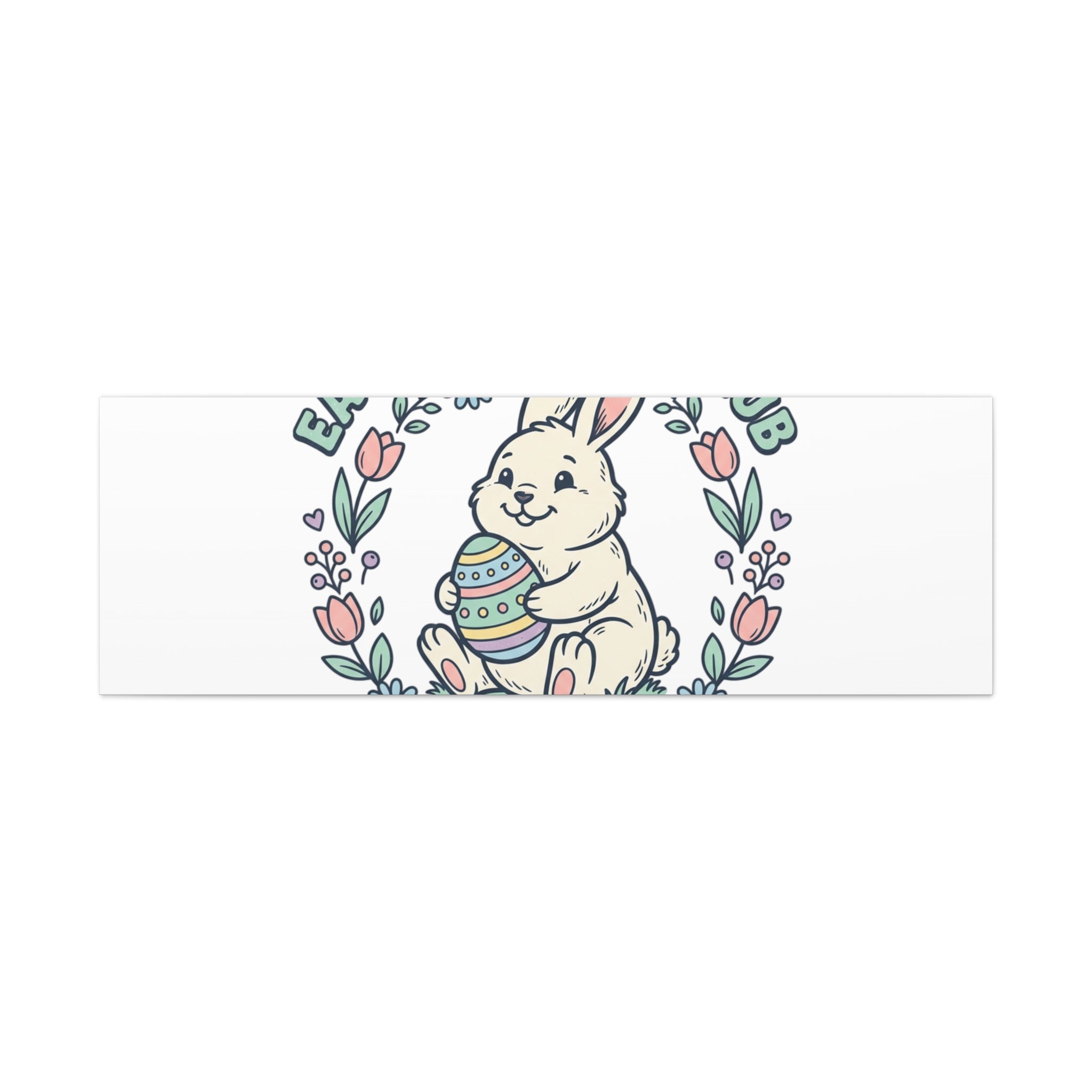 Easter Bunny Club Canvas | pastel spring, vintage Easter