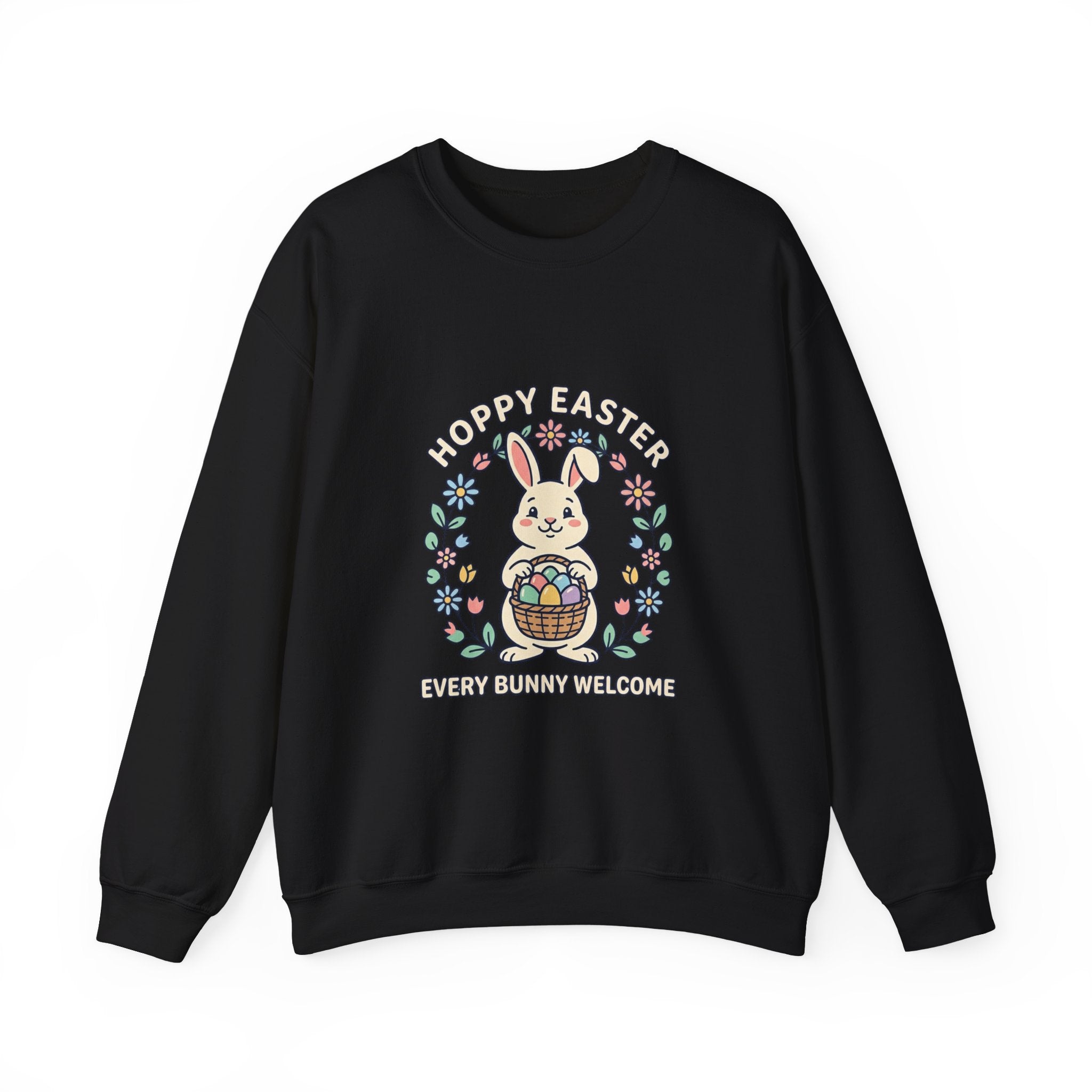 Happy Easter Bunny Sweatshirt | pastel spring, cottagecore